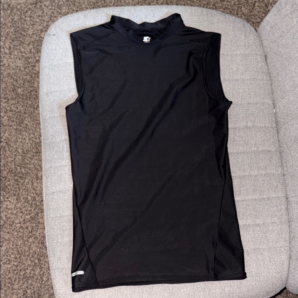 Black Sleeveless Athletic Top